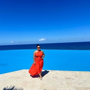 Flowy one shoulder dress